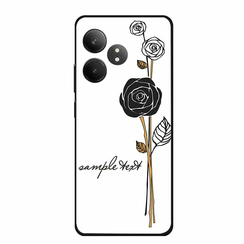 3D Emboss Case For Realme GT Neo6 Neo 6 SE 6SE Phone Case Flowers Silicone Soft Coque For Realme GT 6 T 6T Back Cover Case Funda
