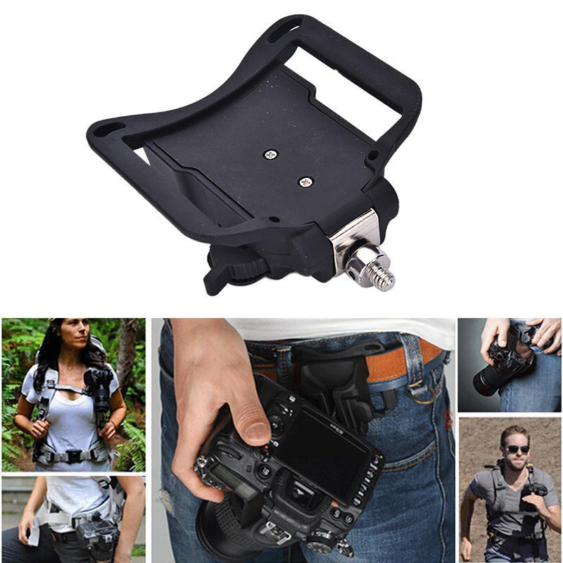 1/4" Screw Camera Waist Spider Belt Holster Quick Strap Buckle Dull For Camera