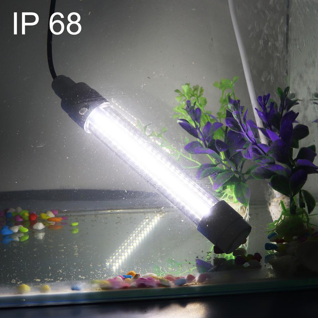 RTNLit 1600LM 16W White LED Fishing Lamp Submersible Deep Water 12-48V Fish Attraction Night Fishing 5M Cord Heavy Duty