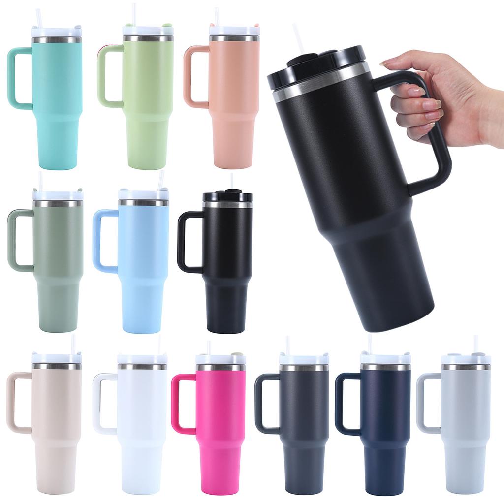 40OZ Car Cup North-American New Stainless Steel Large Capacity Thermal Insulation Portable Ice With Handle