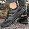 Herrenschuhe in großen Größen, neue Frühling-, Sommer- und Herbst-Atmungsaktiv-Mesh-Freizeitschuhe, Outdoor-Sportarten, rutschfeste Wanderschuhe