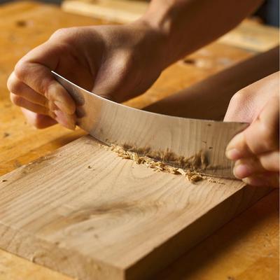 Kohlenstoffstahl-Schaber 3-teiliges Set – Rechteckig, Gebogen, Gebogen Holzschrank Holzbearbeitungs-Schaber Glatte Holzentgratwerkzeuge