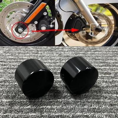 Compatible Front Axle Decorative Cover for Harley 883/1200 48 Glide Softail Series