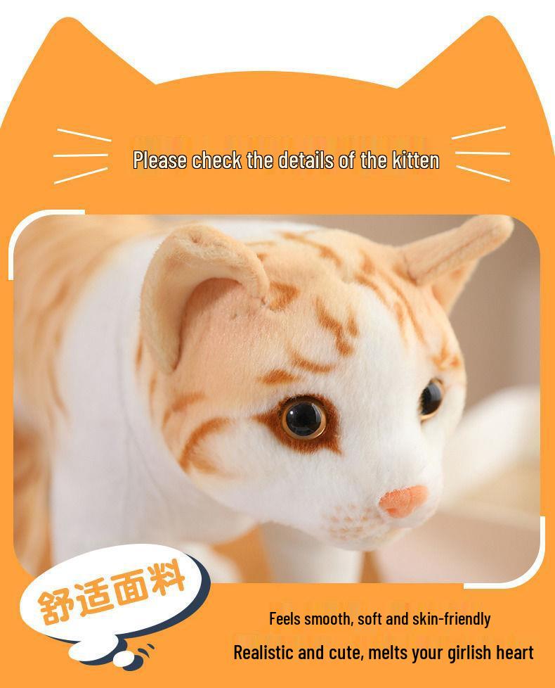 Soft Kitten Plush Doll for Kids - Comforting Gift for Girls