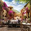 3d Mural European Town Wallpaper Pastoral City Landscape Nature Wall Murals Cafe Restaurant Backdrop Wall Paper