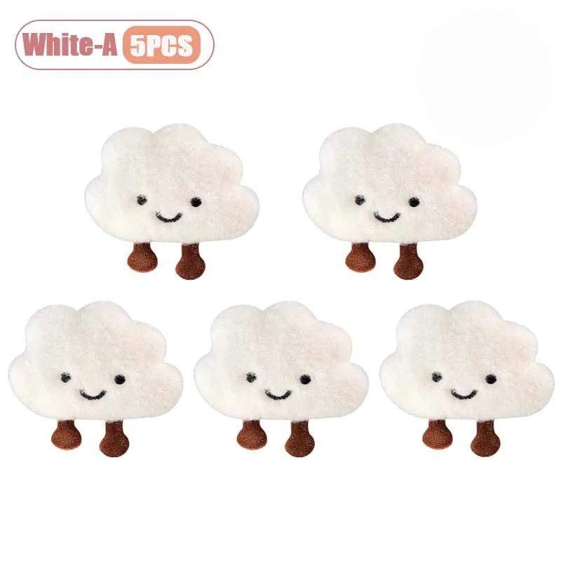 1-20PCS Cute Cloud Shaped Pendant Cartoon Decor for Girls Versatile Plush Brooch Keychain Bag Charm Accessories Gift Pendant