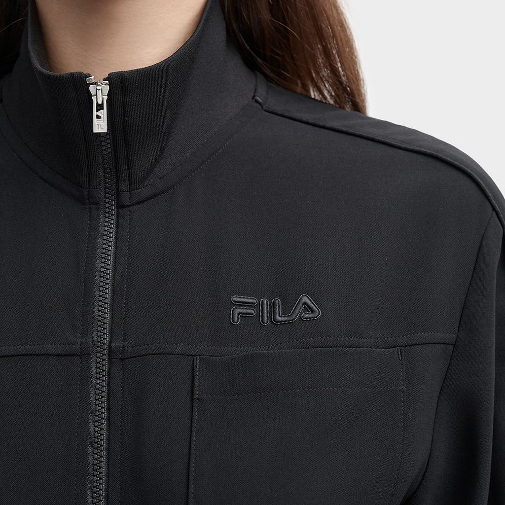 Fila Mysterious Journey Fashion Solid Color Simple Style Cool Jumpsuit Women Jumpsuit Black F11W438709FBK