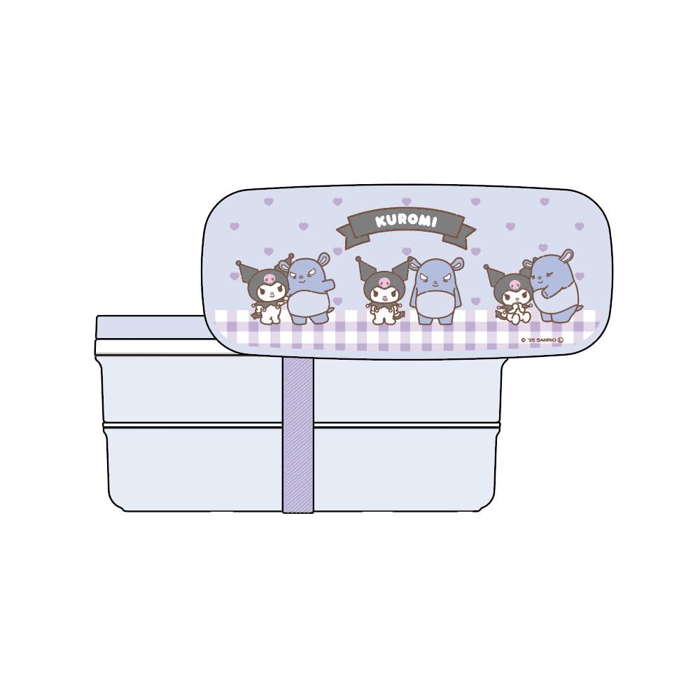 

Kuromi Lunch Box PW 28K Two-Tier [with Divider]