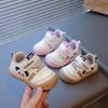 2025 Breathable Mesh Baby Walker Shoes, Soft Sole Cartoon Design for Boys & Girls