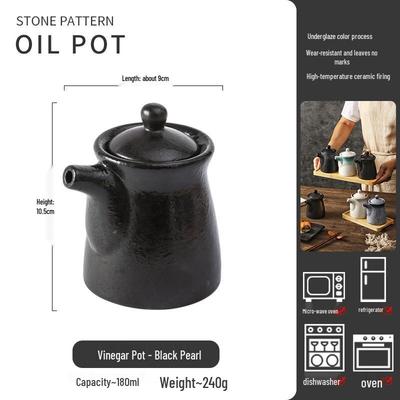 ZISIZ Japońska Retro Ceramiczna Butelka na Sos Sojowy i Ocet