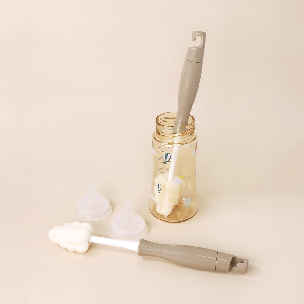 grosmimi Premium Bottle & Teat Cleaning Brush Set (4-Piece)