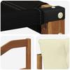 Outdoor Sofa Set with Cushions 8 Pcs Natural and Cream