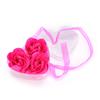 3Pcs Scented Bath Body Heart Rose Petal Wedding Gift Favor Colors Flower Soap,