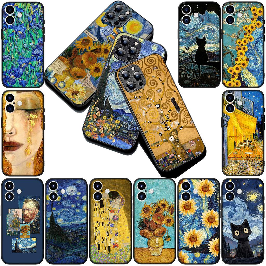 Phone Cover for Samsung Galaxy S22 S21 S20 FE Ultra Plus A07 A17 A15 A16 A25 A57 A37 Casing Case Starry Night Van Gogh Sky Art