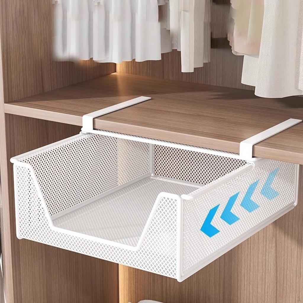 Hanging Pullout Drawer Basket Slide In Organizer Under Cabinet Storage