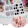 22 Tips Summer Hot Stamping Laser New Manicure Sticker Foot Nail Sticker