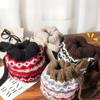 Fel Island Style Knitted Hat, Women, Winter, Balaclava Hat, Bag Dual-use, Warm, Plush Pile Yarn Hat