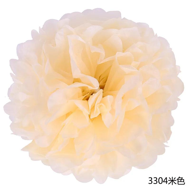 6-14inch(15-35cm) Handmade Tissue Party Flower Ball Decoration Paper Pompoms Wedding Decorative Baby Shower Birthday Favor Decor