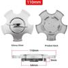 AABEA1 4pcs 53mm/100mm/110mm Car Wheel Center Hub Cap Rim Cover For Opel Astra H G J Insignia Mokka Zafira Corsa C D Antara Combo