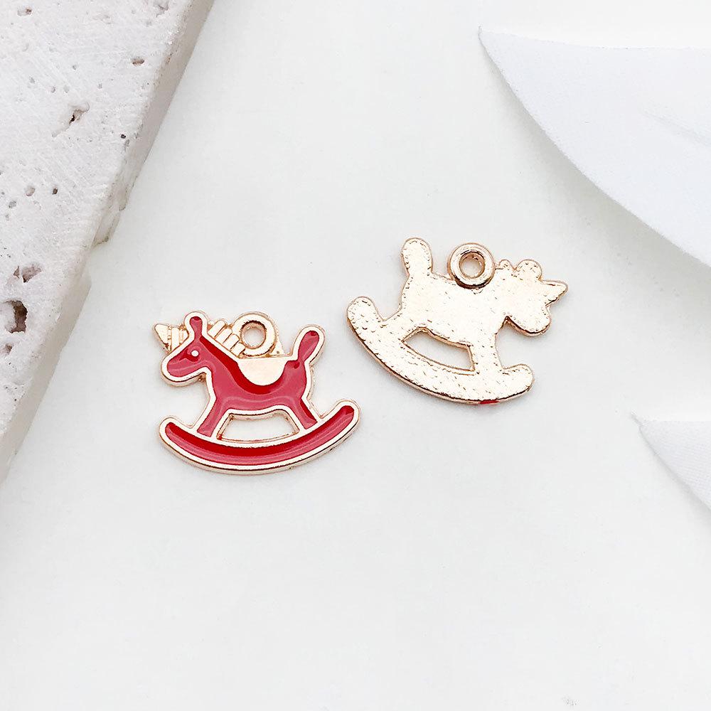 Red Cherry Blossom Oil Drop Keychain & Earrings Set: DIY Jewelry & Hair Accessories