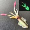 Isca de pesca macia para lula, isca luminosa/uv para lula, isca de pesca para pesca marítima, isca wobbler