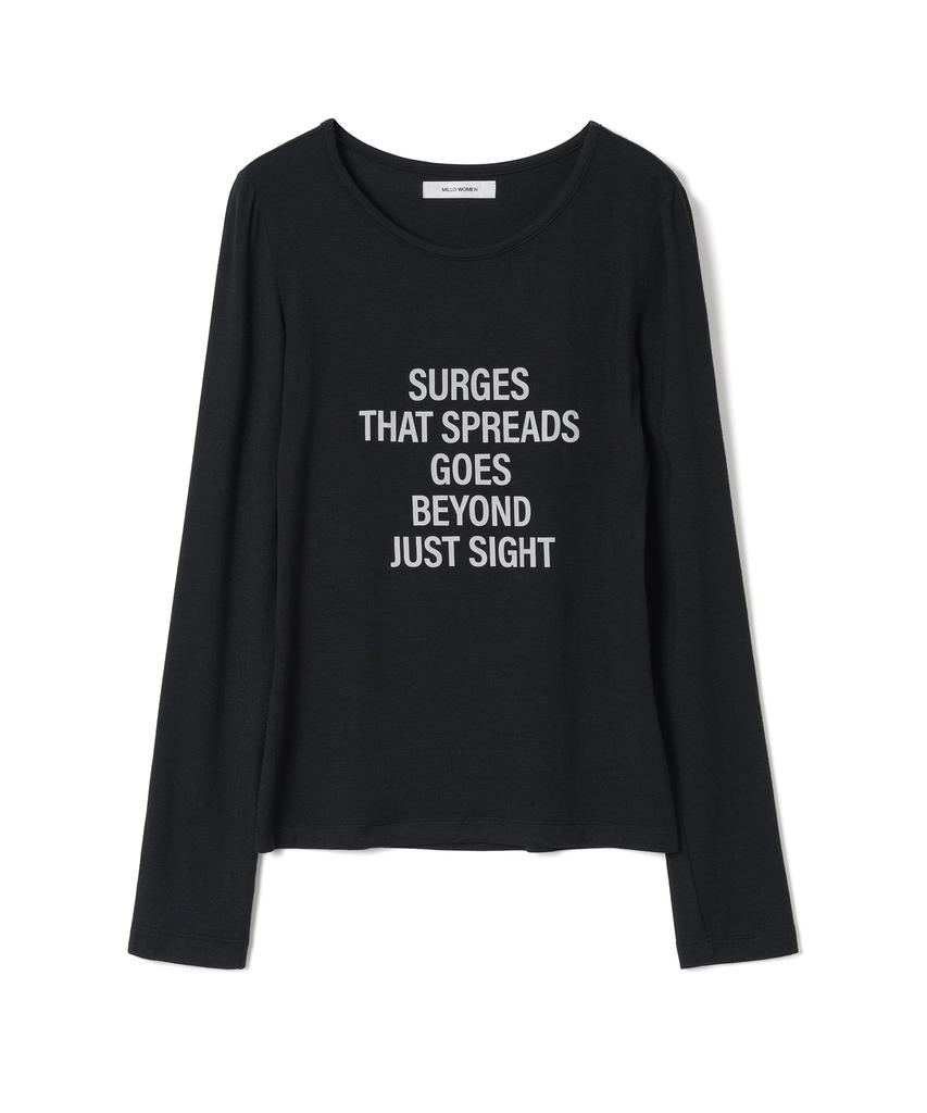 MILLO WOMEN Typography T-Shirt [Black]