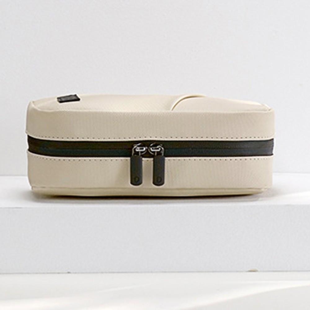 Multi-Function Pouch Cable Organizer Pouch PU Electronic Gadget Bag Earphones