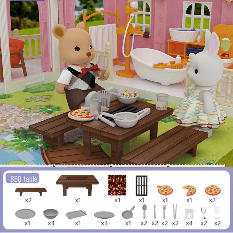 

Миниатюрный игровой набор для кукольного домика «Дневник коалы»: Ванная комната, спальня и кухня — идеальный подарок на день рождения для девочки