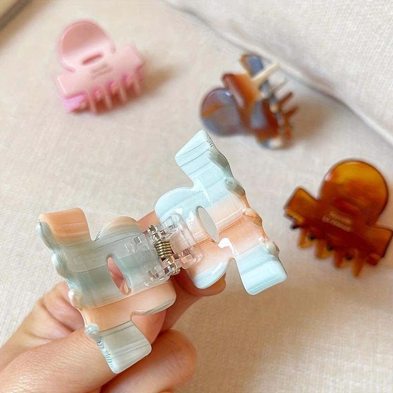 Elegant Acetate Hair Claw Colorful Small Size Hair Clip Shark Clip Half Hair Women Hair Accessories Headwear