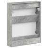 Wall Mounted Shoe Cabinet HAARLEM 71 X 17 X 86 Cm Concrete Grey