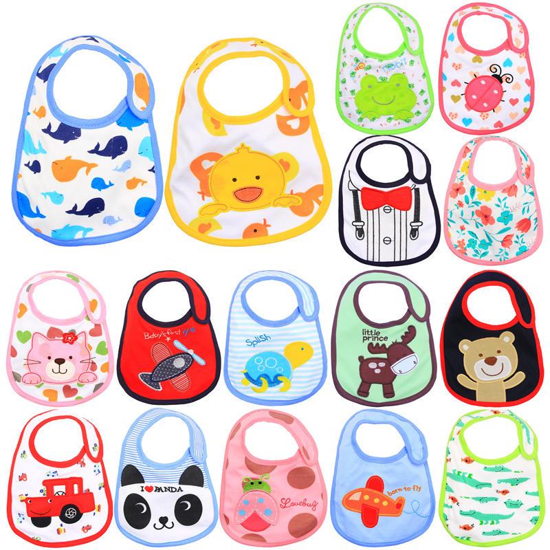 Baby Bibs Set: Printed & Embroidered Children's Aprons & Saliva Cloths