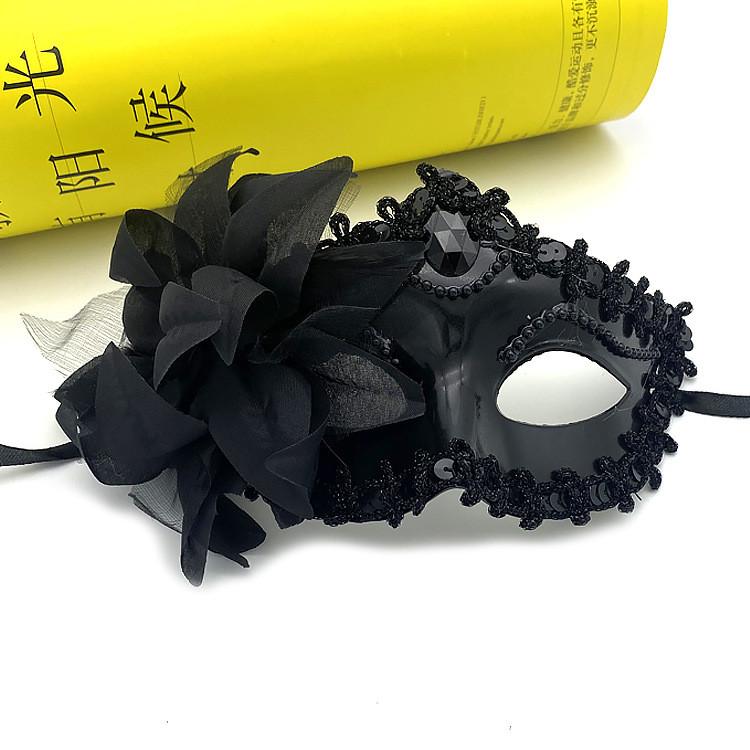 Halloween Costume Mask With Flower Decoration For Children And Adults Party Wear