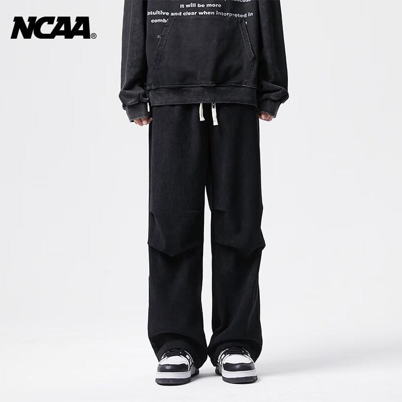 

NCAA High Street Casual Straight-Leg Pants with Retro Buttons 3XL