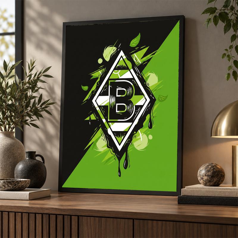 Borussia Mönchengladbach Diamond Painting Kit 5D Full Drill DIY Diamond Mosaic Wall Art Home Decor