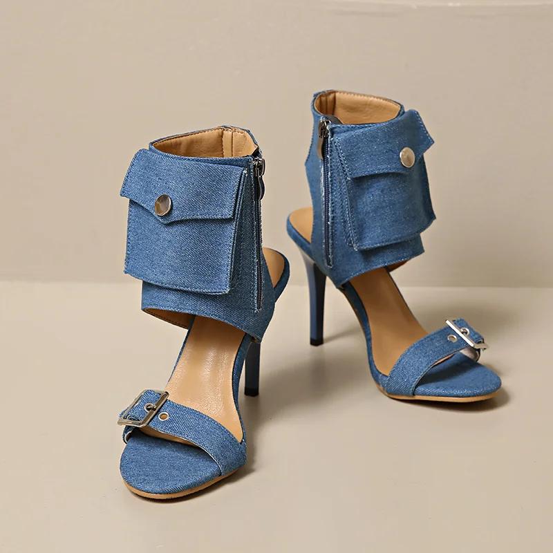 Fashion High Heels Women Sandals Stilettos Sexy Shoes Summer Dress Elegant Woman Pumps 2025 Trend Brand Fashion Party Zapatos De Mujer