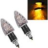 4 Pcs Indicator Flashers For Motorcycle 15 Led Signal Indicators Amber Mini Flasher 12V Waterproof Motorcycle (New Version)