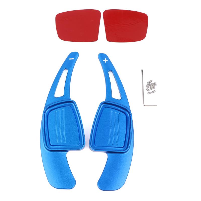 1Pair Car Steering Wheel Shift Paddle Shifter Aluminum Shift Paddle Blade For 17-19 A4L A6 A8 Q7 Tt Tts Extension Gearbox