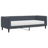 Vidaxl Sofa Z Materacem Do Spania, Ciemnoszara, 80X200 Cm, Aksamit