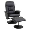 Relax Armchair with Footrest 360 degrees Swivel Relaxation Armchair with Reclining Backrest for TV