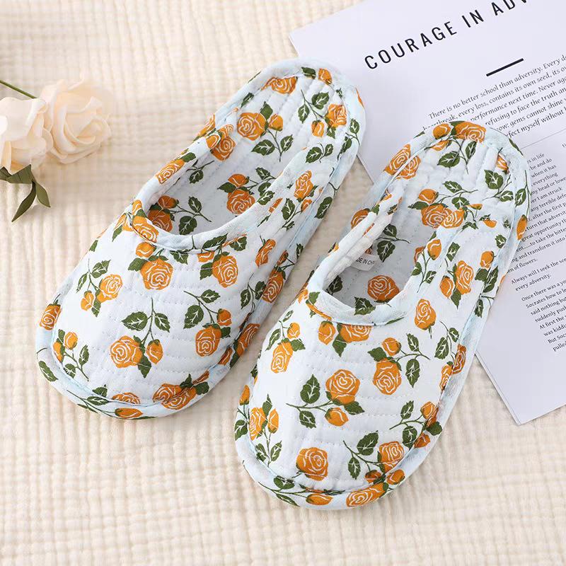Fashion Women Slippers Lightweight Home Shoes Antislip Soft Indoor Fabric Slippers Can Machine Wash Mix Order