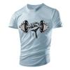 Dumbbell Graphic T-Shirt For Men Gym 3D Printed T Shirts Summer Casual Breathable Sports Round Neck Quick Dry Short Sleeves Tees
