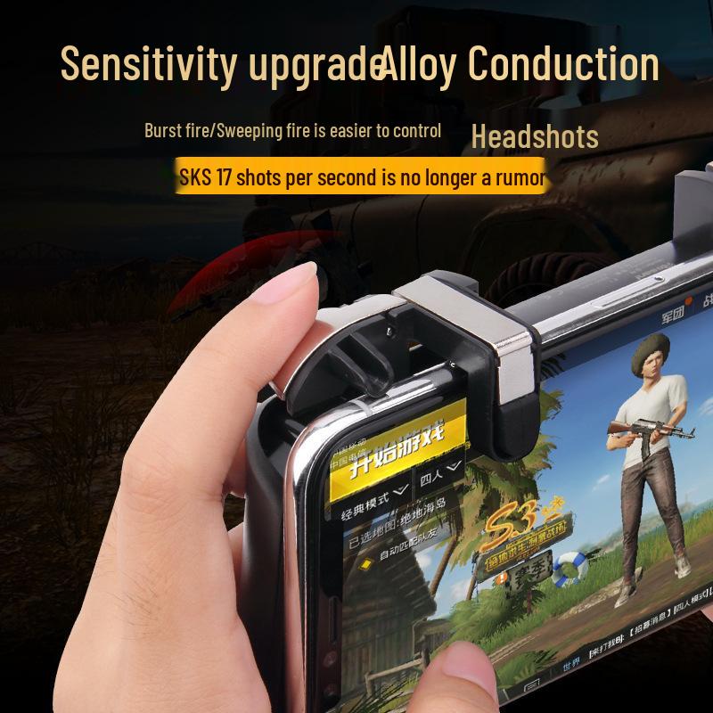 New PUBG F1 Four-Finger Mobile Game Controller with Fast Heat Dissipation