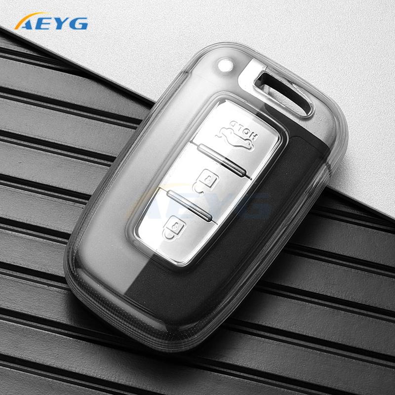 Tpu Car Key Case Cover Shell Fob For Hyundai Genesis Coupe Sonata Ix35 Tpu Car Key Fob Shell Cover Keychain Accessories