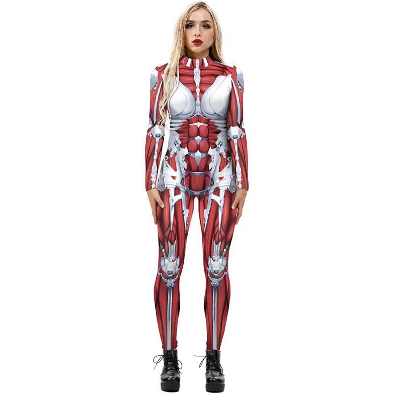 European Fantasy Cosplay Jumpsuit With Milk Silk For Stage Performances And Costume Parties