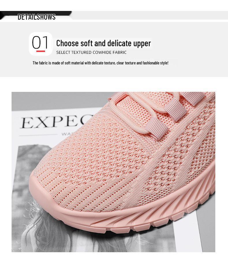 Women's Breathable Flyknit Running Shoes - Unisex Casual Couple Sneakers