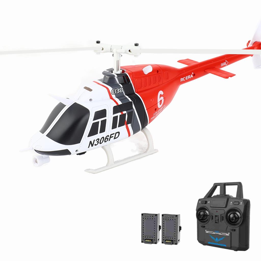 2.4GHz Remote Control Helicopter 4CH Single Propeller Helicopter with Function One Click Roll Takeoff and Landing Six Axis Gyros