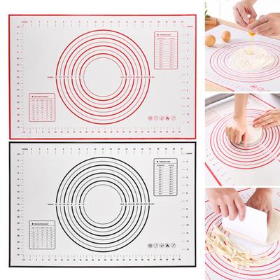 Silicone Baking Mat Non-Stick Pastry Dough Rolling Mat with Measurement Marks Heat-Resistant