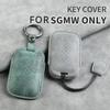 Leather for Chevrolet Aveo Trax Groove Captiva 2025 Wuling Flip Car Key Case Cover Shell 3 Button Remote Key Keychian Accessory