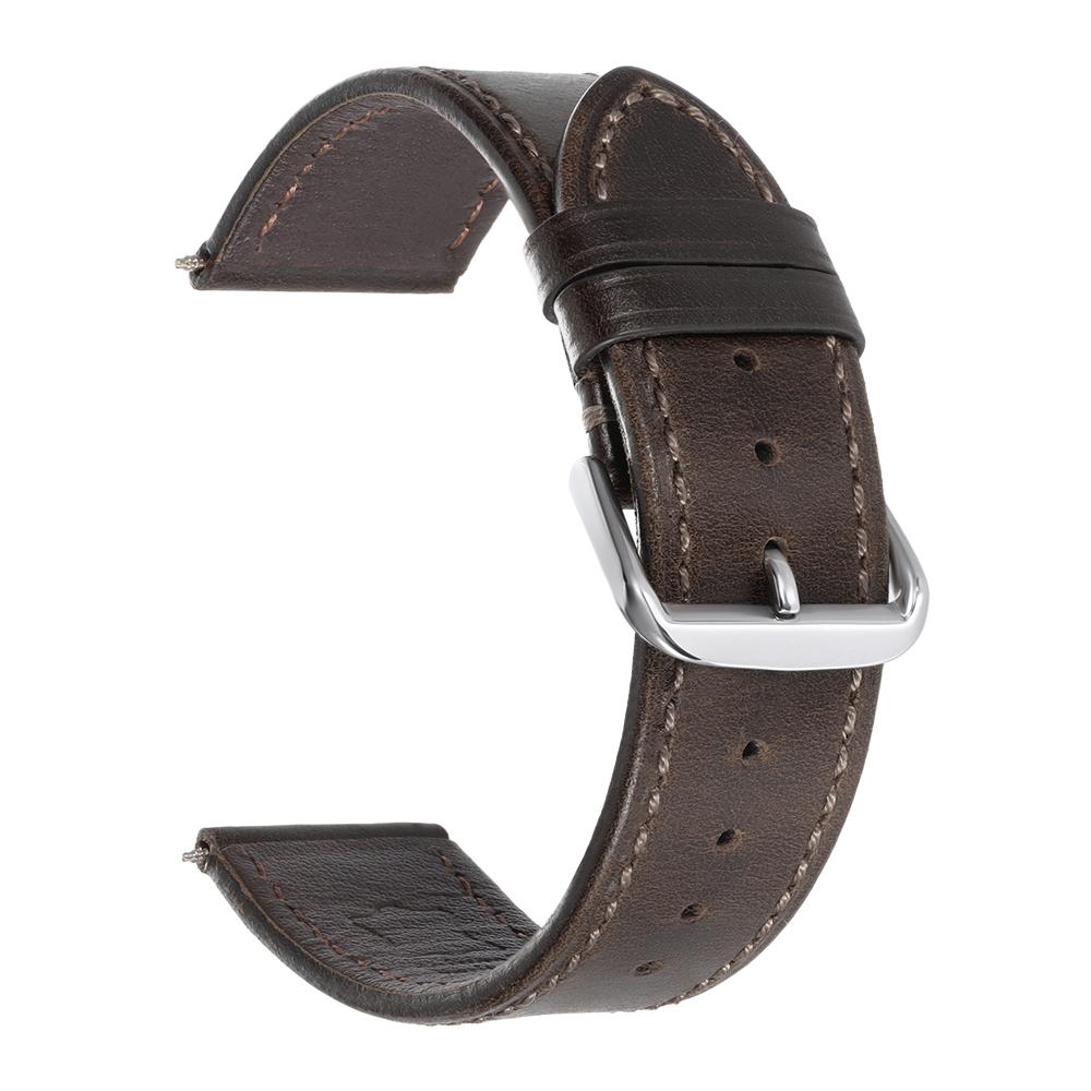 Retro Genuine Leather Strap Oil Wax Discoloration Cowhide Leather Band 18/20/22mm High Quality Business WatchBand Accessories