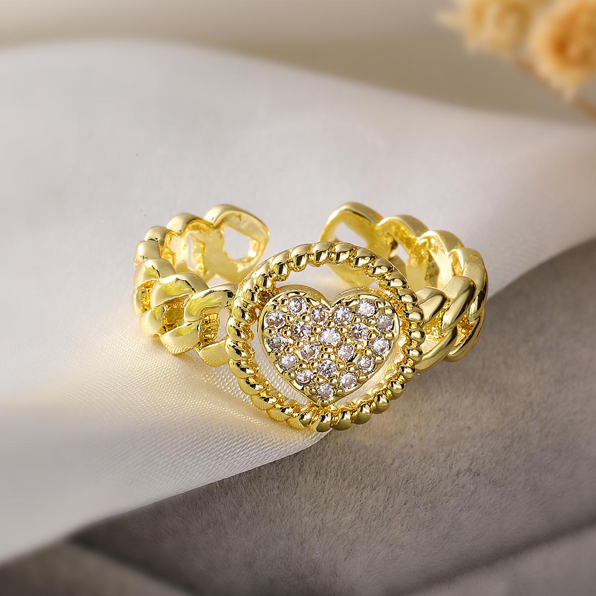 

JMXD-Гальванизированное циркониевое геометрическое открывающееся кольцо Женское дизайнерское кольцо Sense Niche Personality Opening adjustable